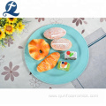 High quality round dinner kitchen cake plate ceramic